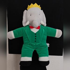 Babar the Elephant Plush Crocodile Creek 18"